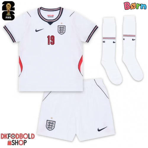 England Ollie Watkins #19 Hjemmebanesæt Børn VM 2026 Kort ærmer (+ korte bukser)